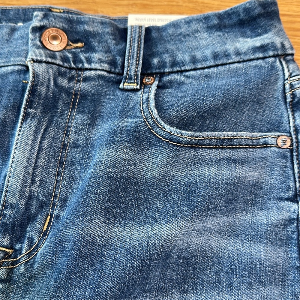 American Eagle Super Stretch Jean Mini Skirt - Picture 2 of 8
